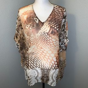 Chico's Poncho Animal Print